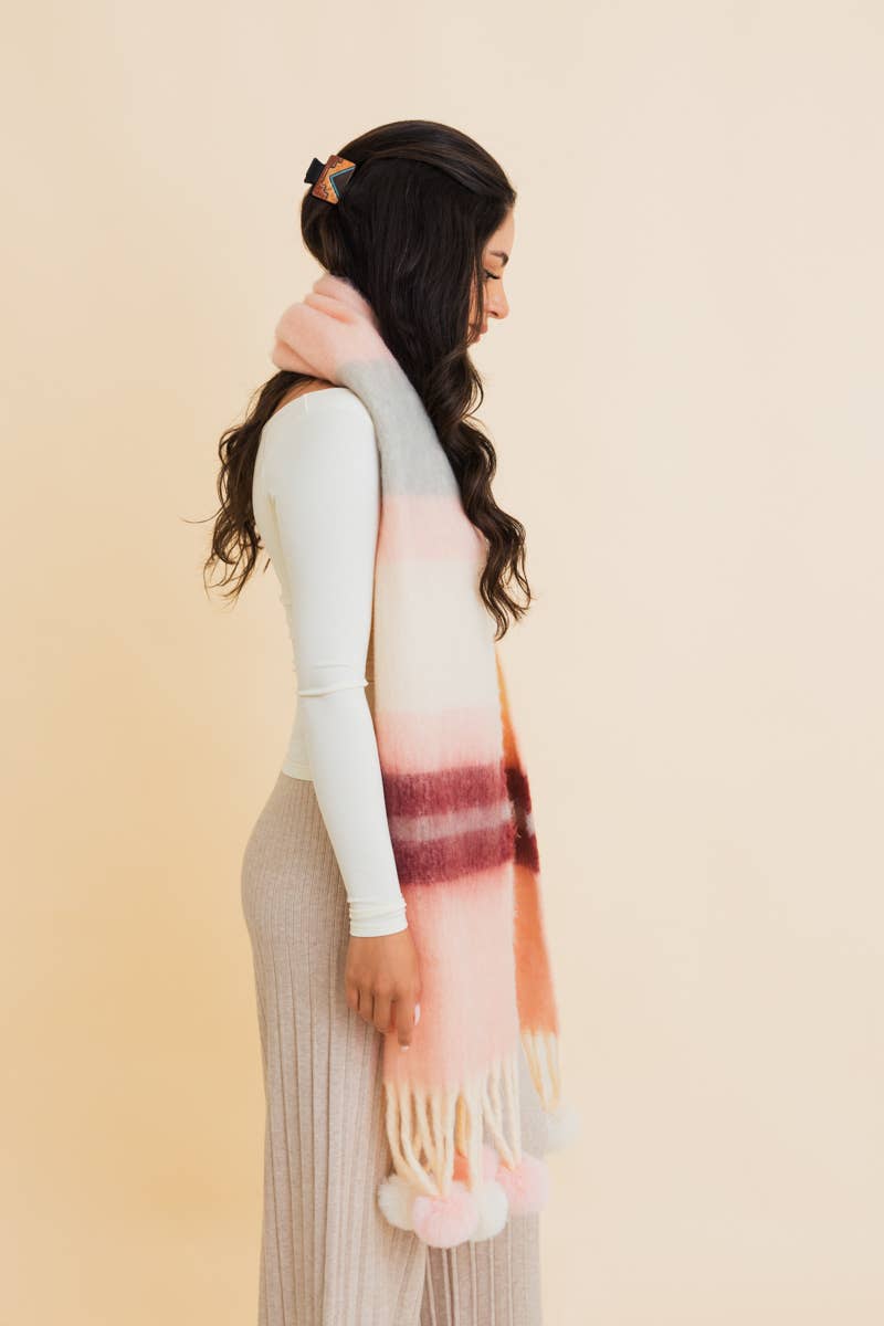 Pick Up Your Pom Poms Scarf