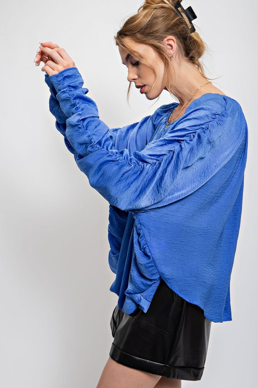 Royal Blue For You Top - shopminnoe
