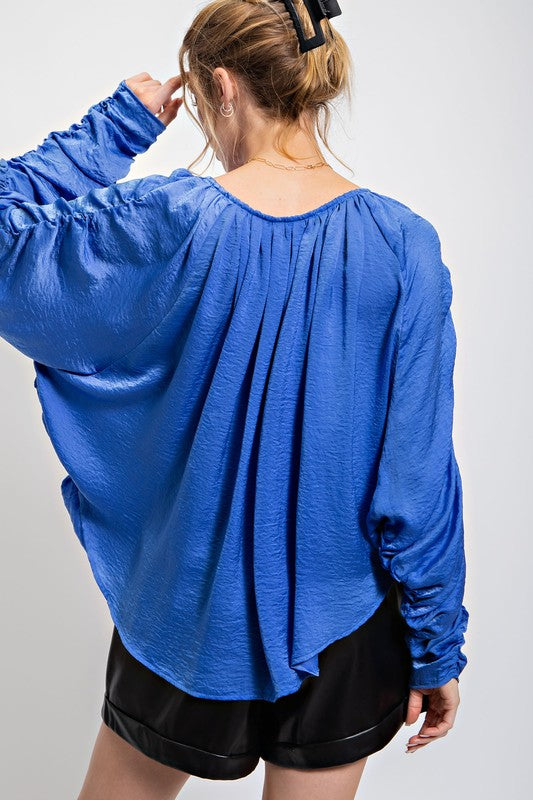 Royal Blue For You Top - shopminnoe
