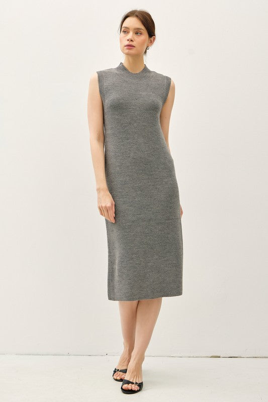Smoke Mock Sweater Dress - shopminnoe