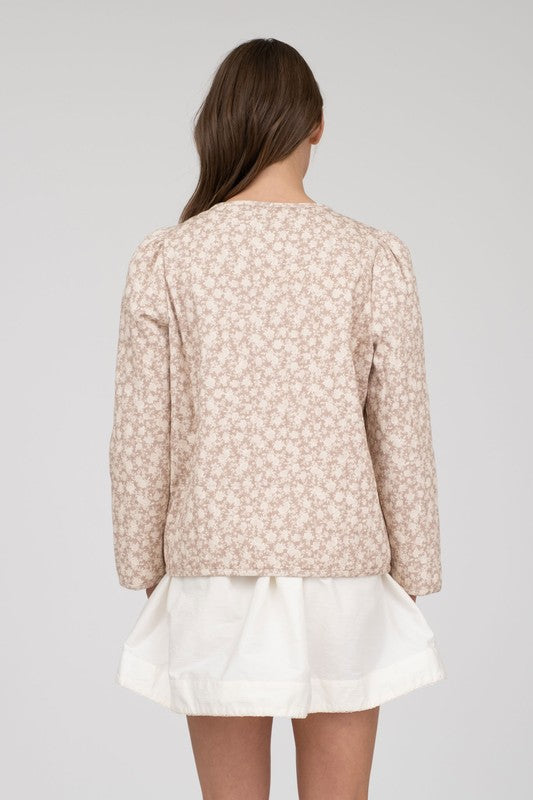 Bow Tie Front Jacket - shopminnoe