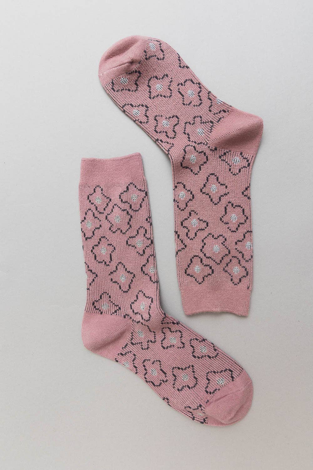 Vintage Floral Patterned Socks