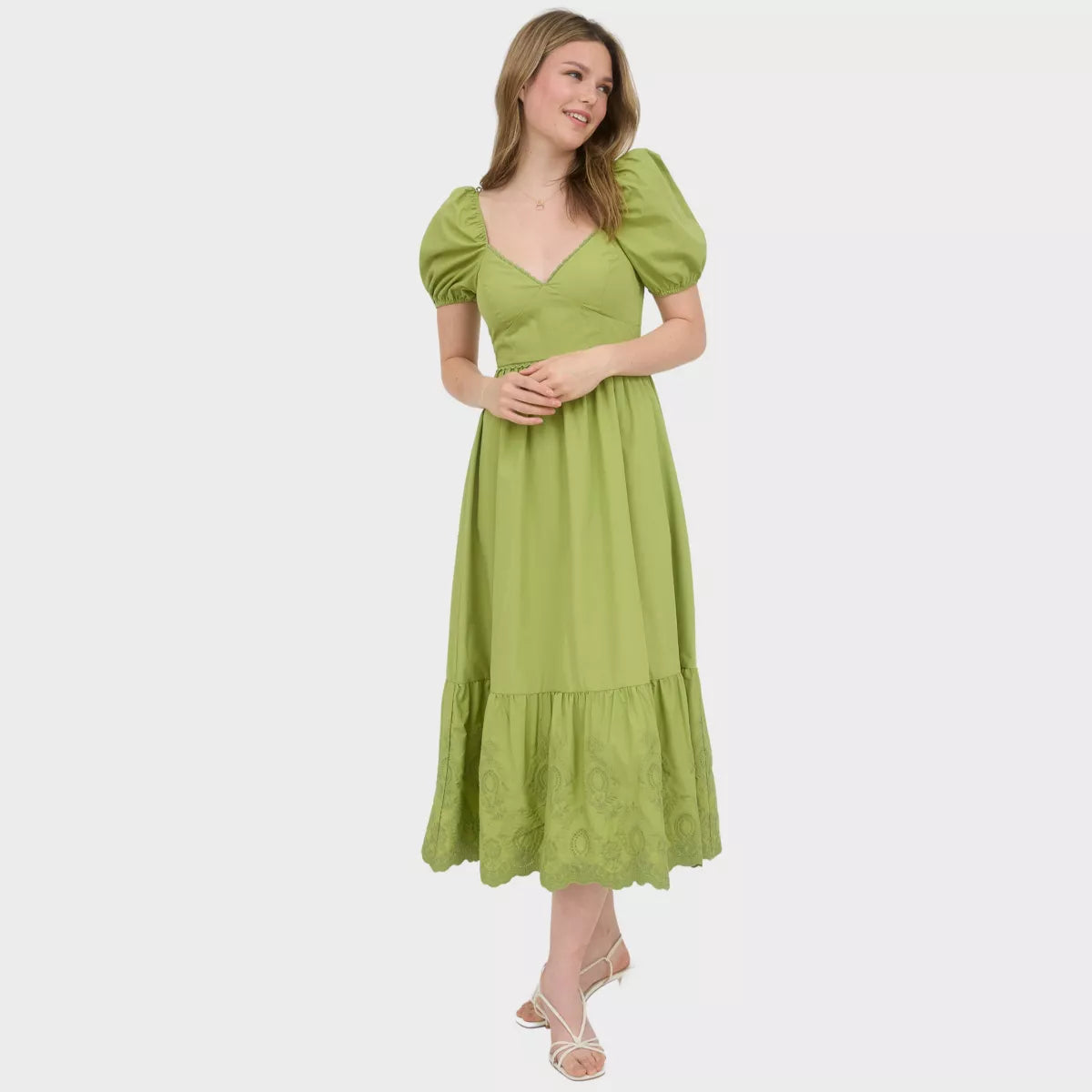 Green Goddess Midi Dress - shopminnoe