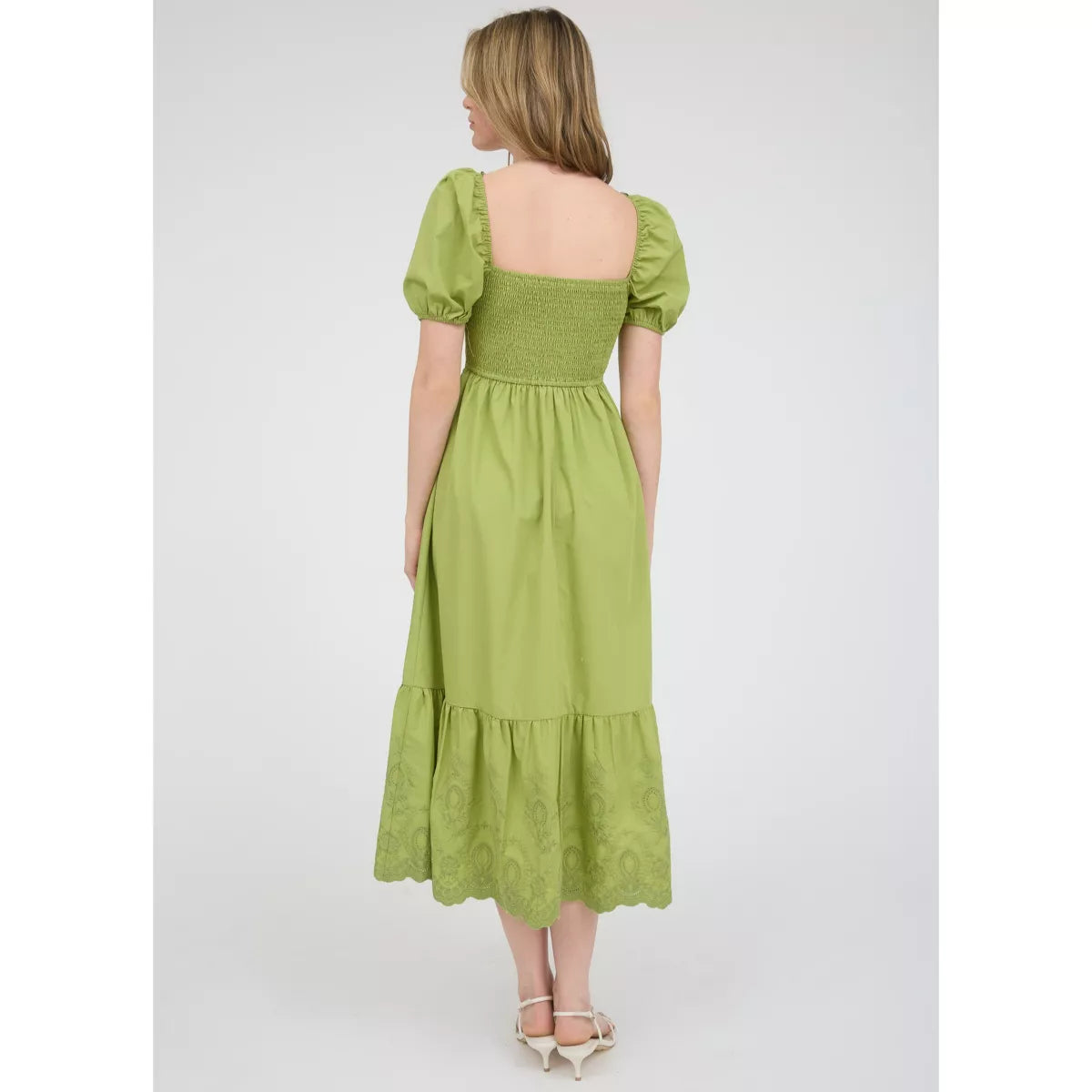 Green Goddess Midi Dress - shopminnoe