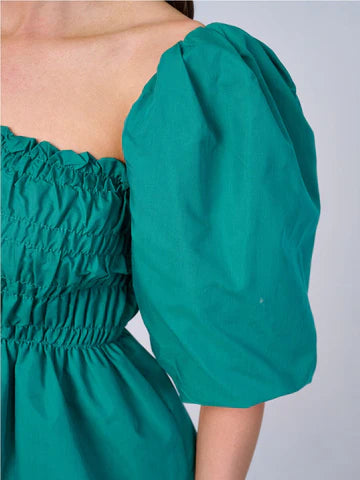 Bold Teal Top - shopminnoe