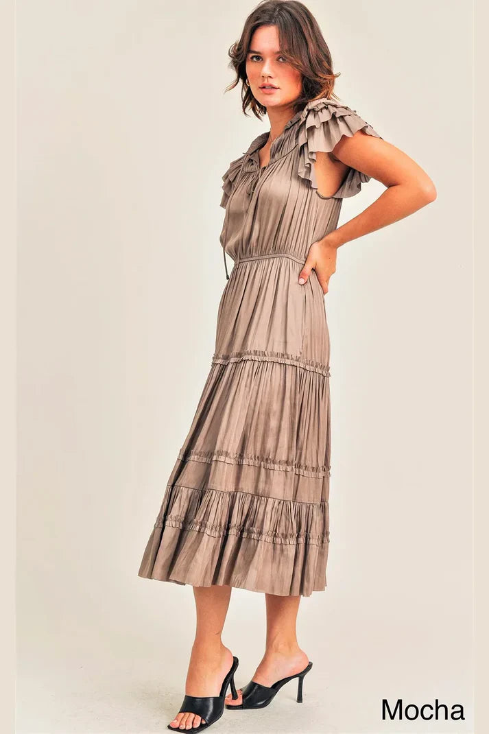Mocha Midi Dress - shopminnoe