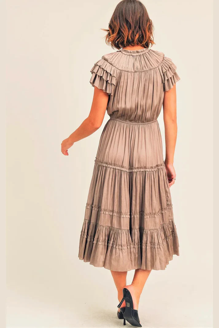 Mocha Midi Dress - shopminnoe