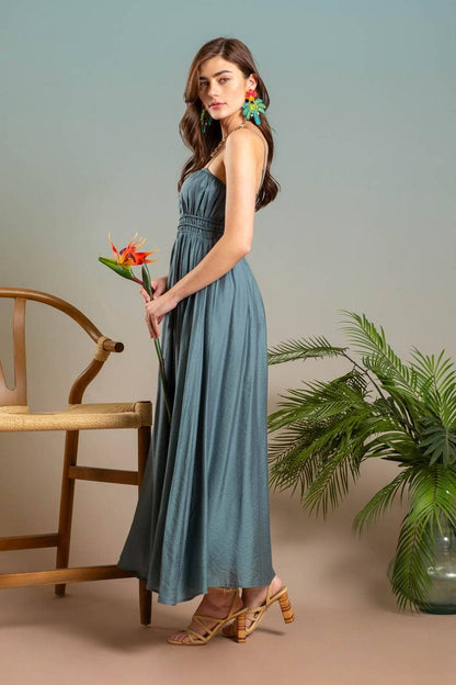 Totally Teal Maxi Dress