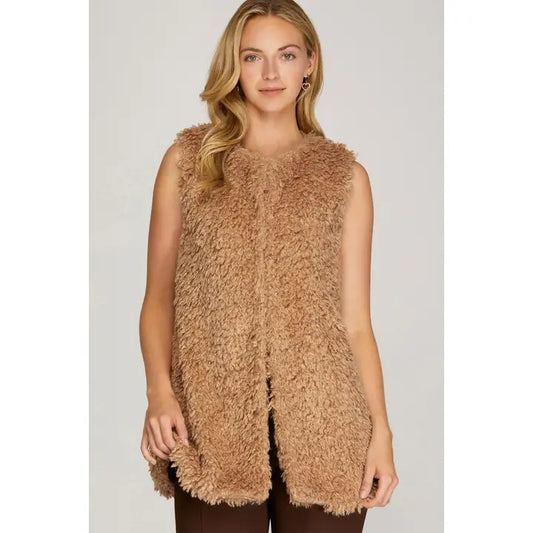 Furry Shearling Vest