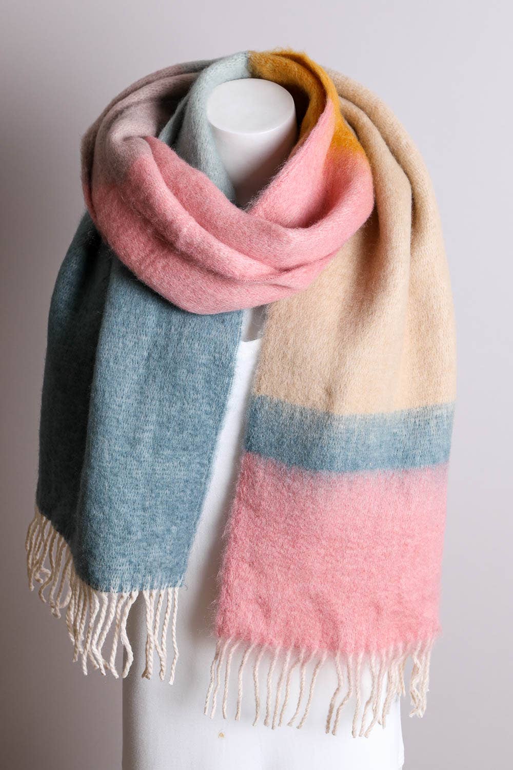 Blended Pinks & Blues Scarf