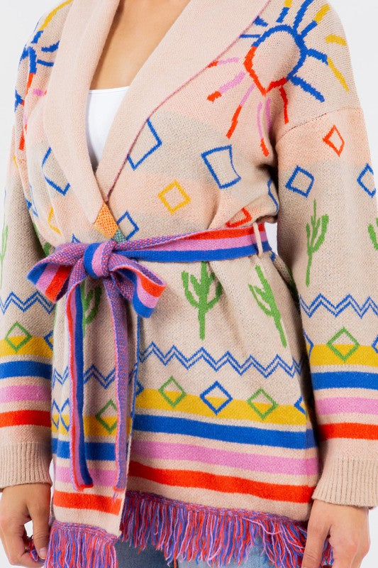 Finger Paint Cardigan - shopminnoe