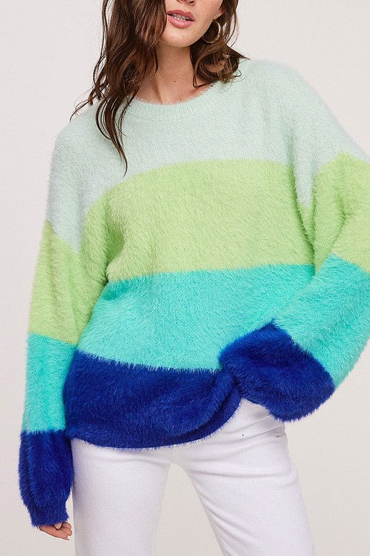 Celery Sunset Sweater - shopminnoe