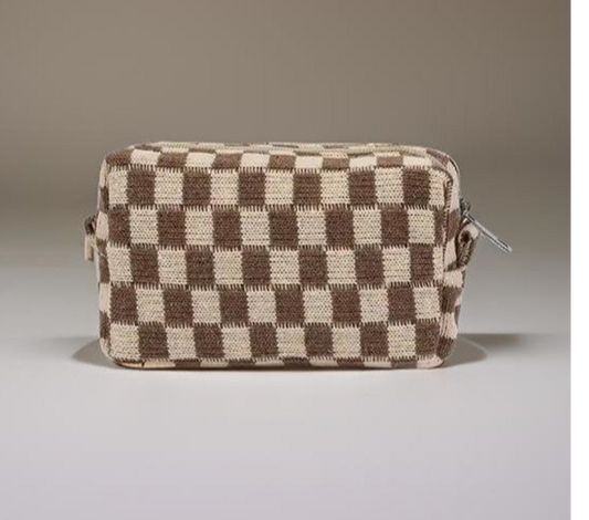 Checkered Pouch Bag