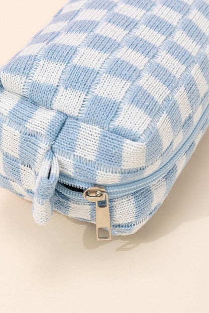 Checkered Pouch Bag