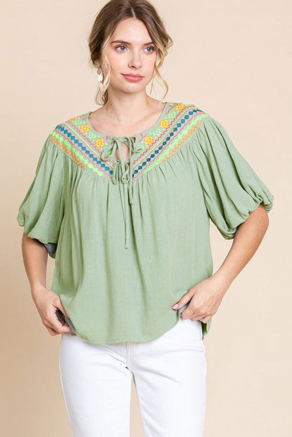 Yarn & Yoke Top