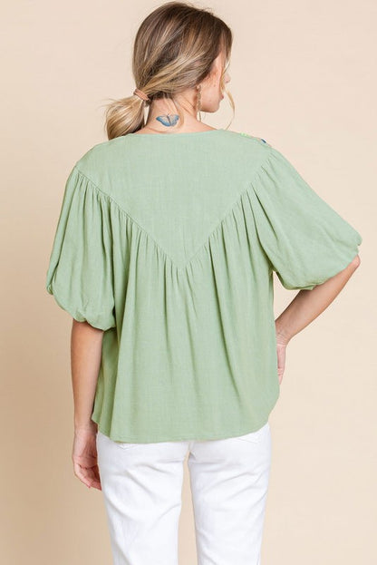 Yarn & Yoke Top