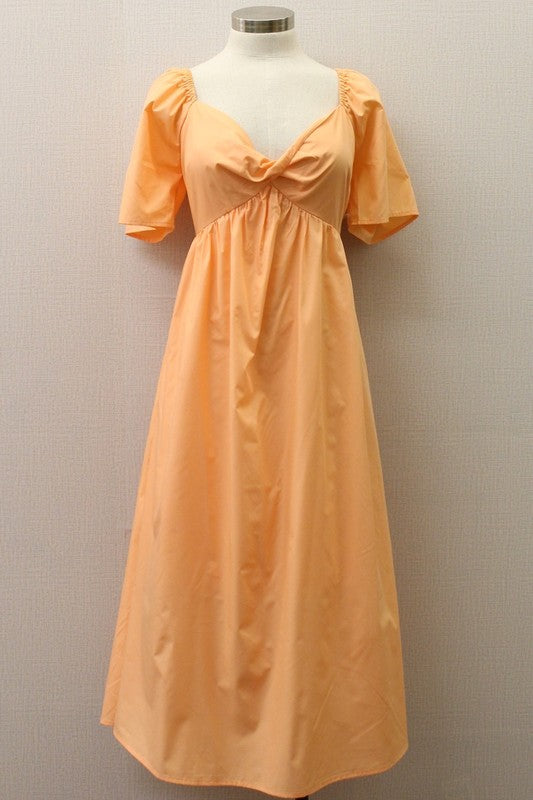 Tangerine Sea Dress - shopminnoe