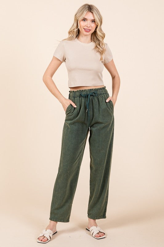 Earthy Moss Pants - shopminnoe