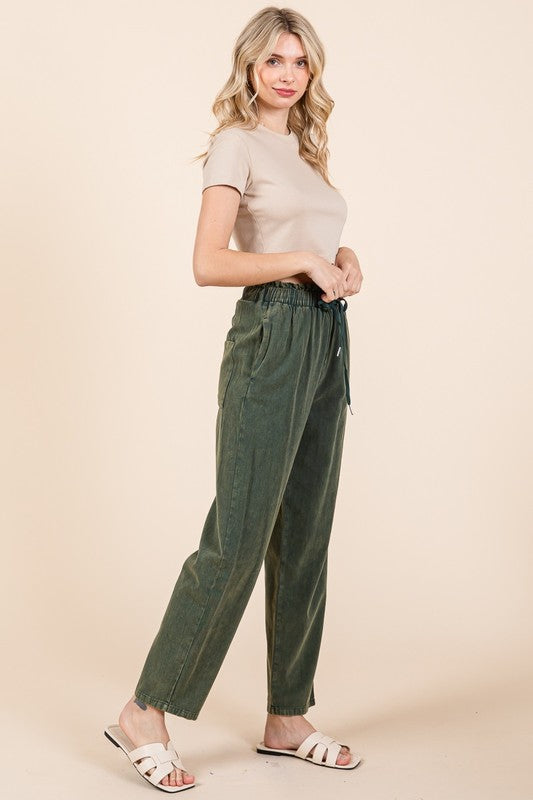 Earthy Moss Pants - shopminnoe