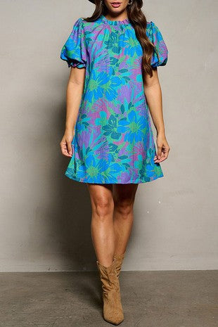 Bold Blues Peach Love Cali Dress