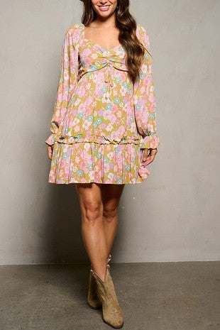 Woodstock Peach Love Cali Dress