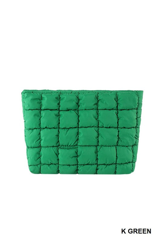 Puffy Quilted Cosmetic Bag