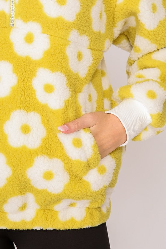 Sunshine Sherpa Jacket Pullover - shopminnoe