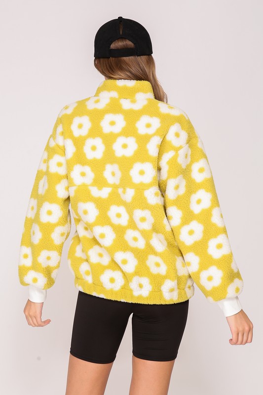 Sunshine Sherpa Jacket Pullover - shopminnoe