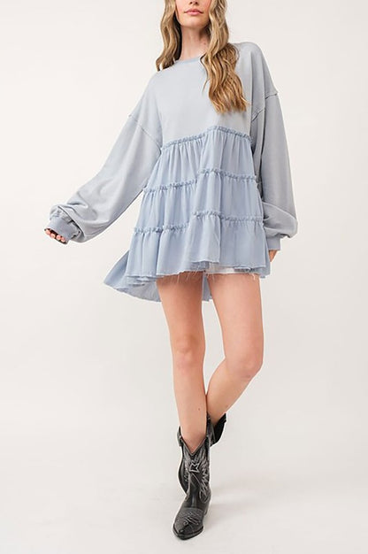 Powder Blue Tunic Dress