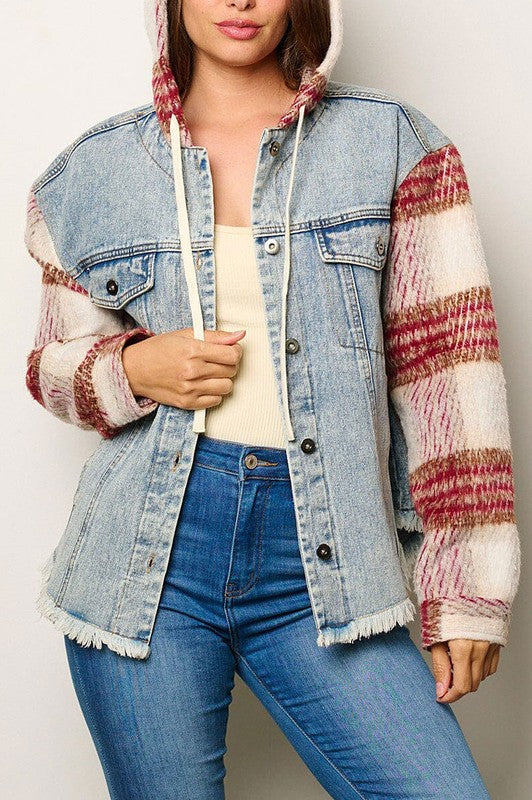 Denim Meets Flannel Jacket