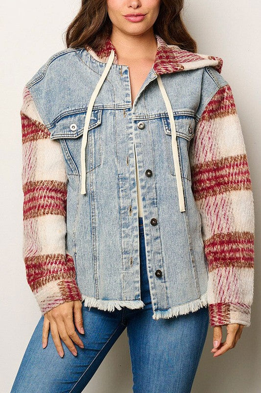 Denim Meets Flannel Jacket