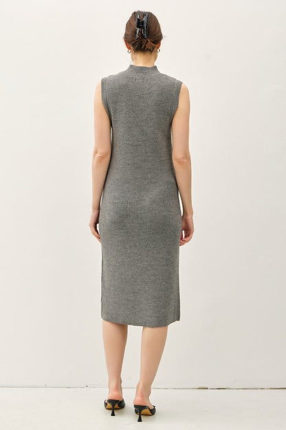 Smoke Mock Sweater Dress - shopminnoe