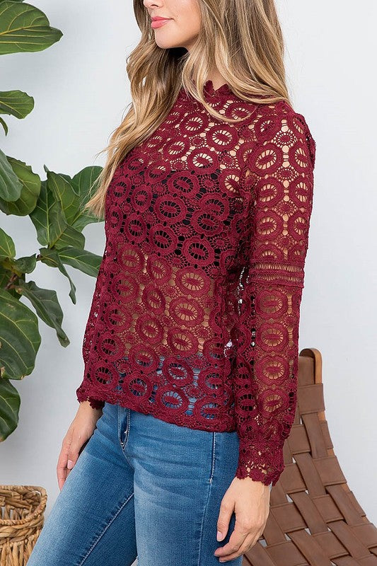 Berry Burgundy Top