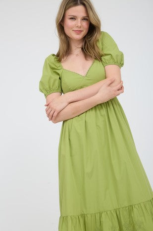 Green Goddess Midi Dress - shopminnoe