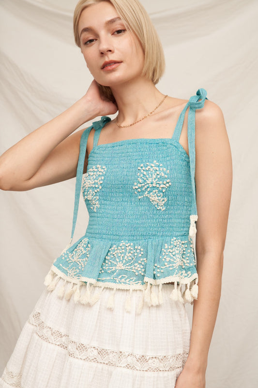 Ocean Blue Tank Top - shopminnoe