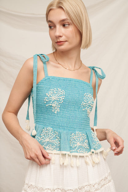 Ocean Blue Tank Top - shopminnoe