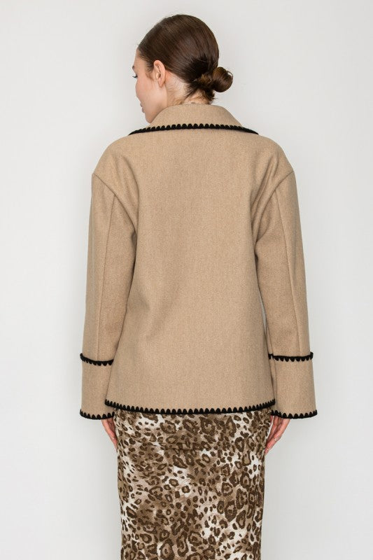 Cottage Blanket Stitch Jacket - shopminnoe