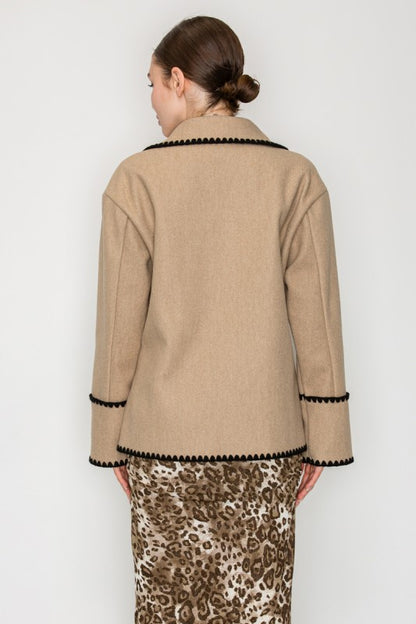 Cottage Blanket Stitch Jacket - shopminnoe