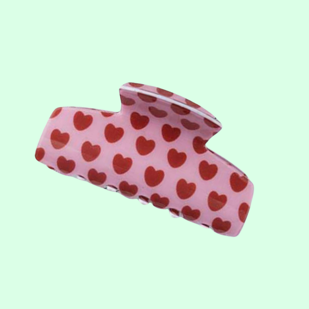 Hearts In Hair Clip - shopminnoe