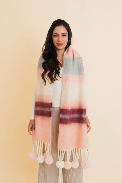 Pick Up Your Pom Poms Scarf