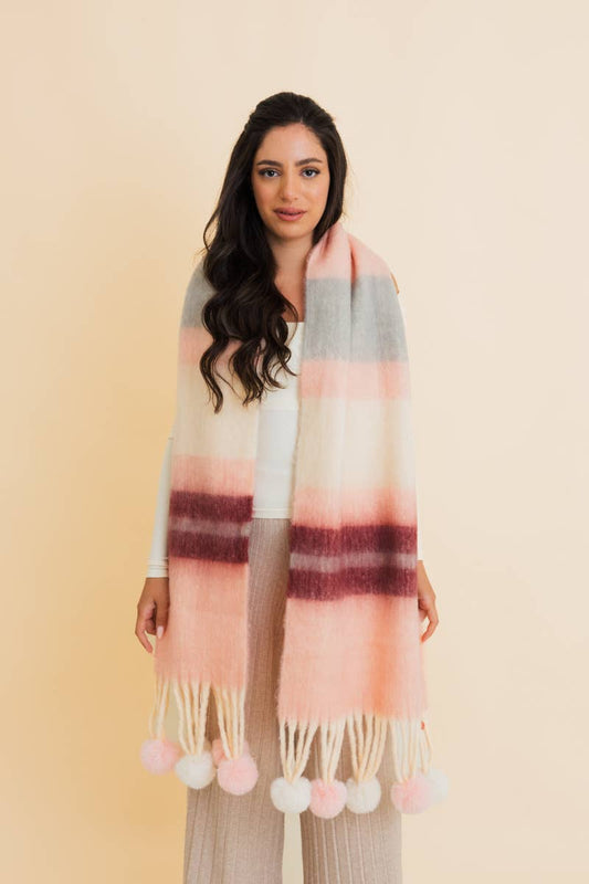 Pick Up Your Pom Poms Scarf