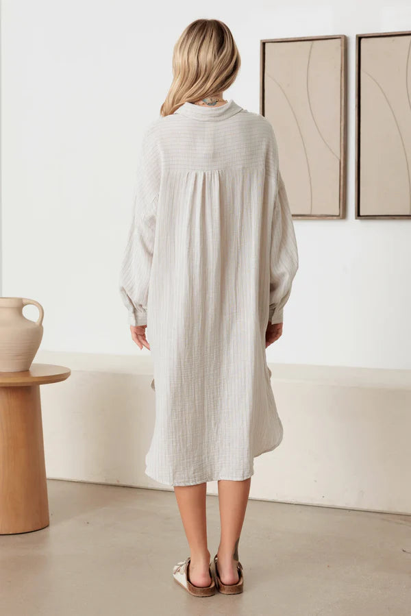 Aurora Oversized Shirt Dress