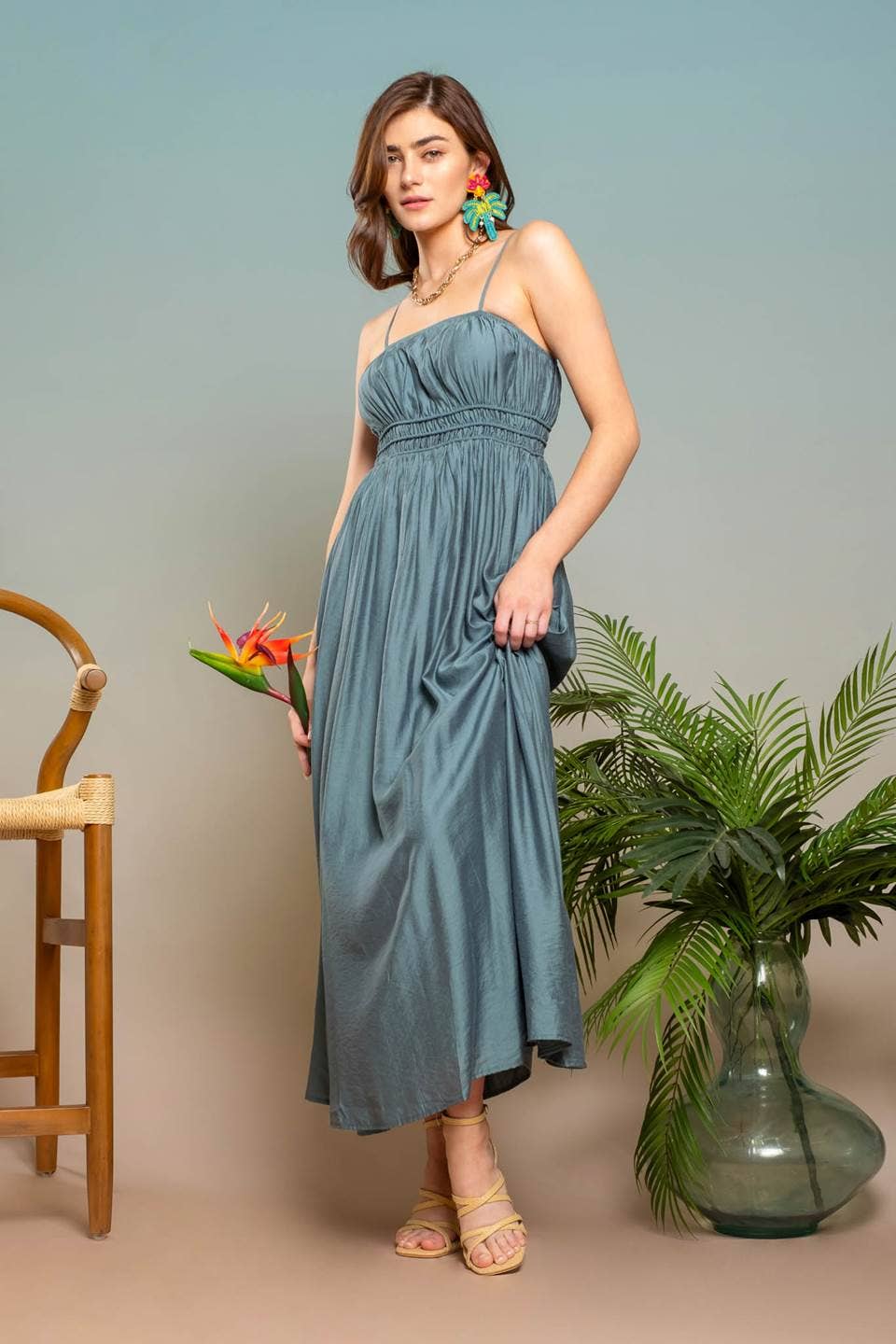 Totally Teal Maxi Dress