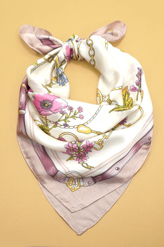 Dusty Rose Floral Scarf