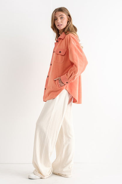 Tangerine Dreams Shacket - shopminnoe