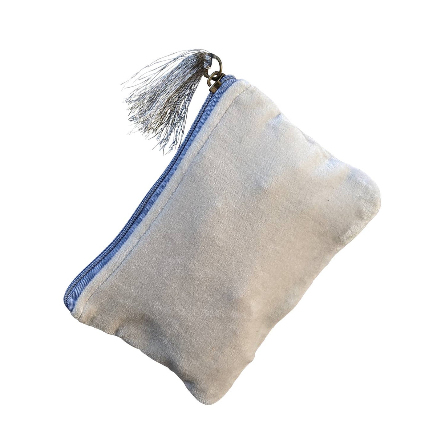 Silver Blue Pouch