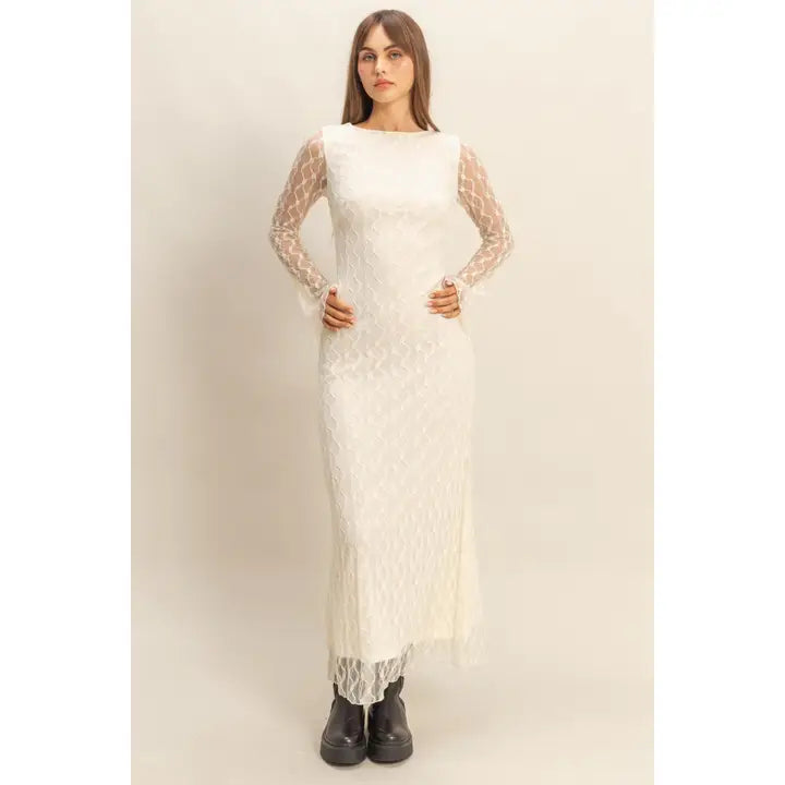 Winter White Dress - shopminnoe