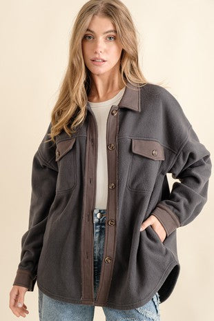 Charcoal Moon Shacket