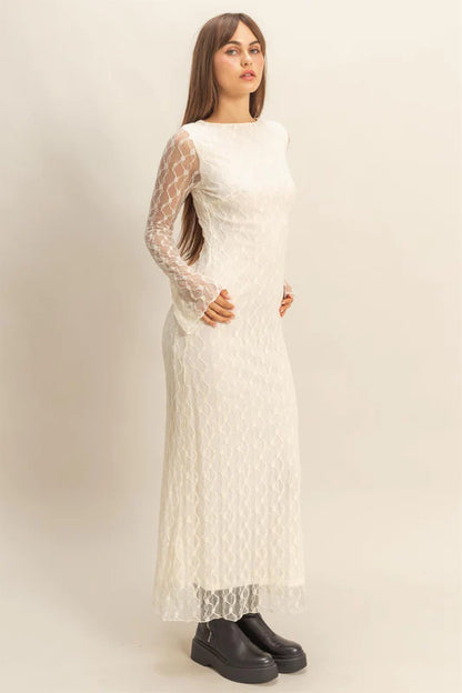 Winter White Dress - shopminnoe