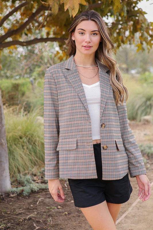 Plaid Rad Blazer